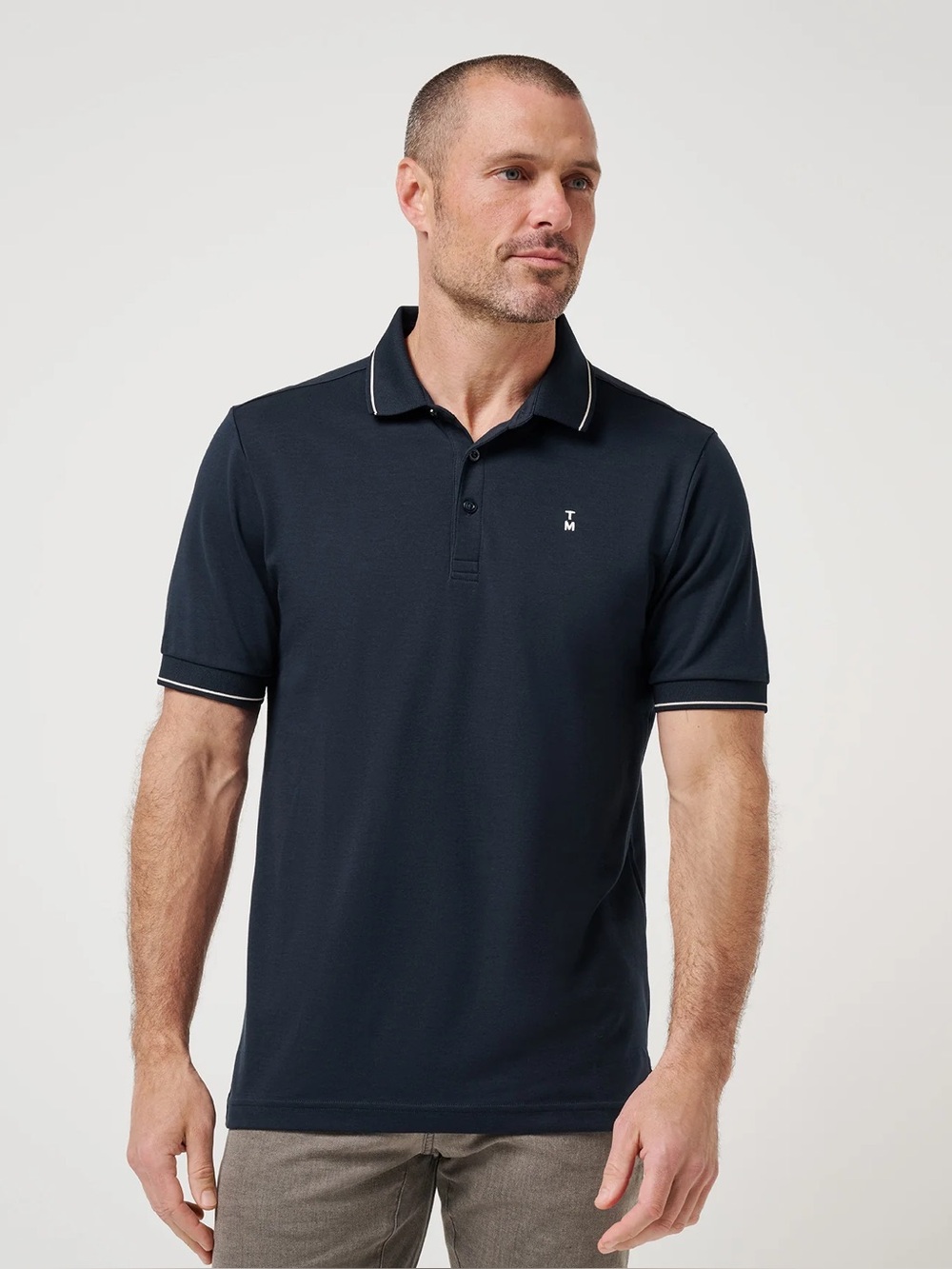 NWT Travis Mathew golf polo shirt HAPPIER HOUR navy blue travismathew BRAND NEW